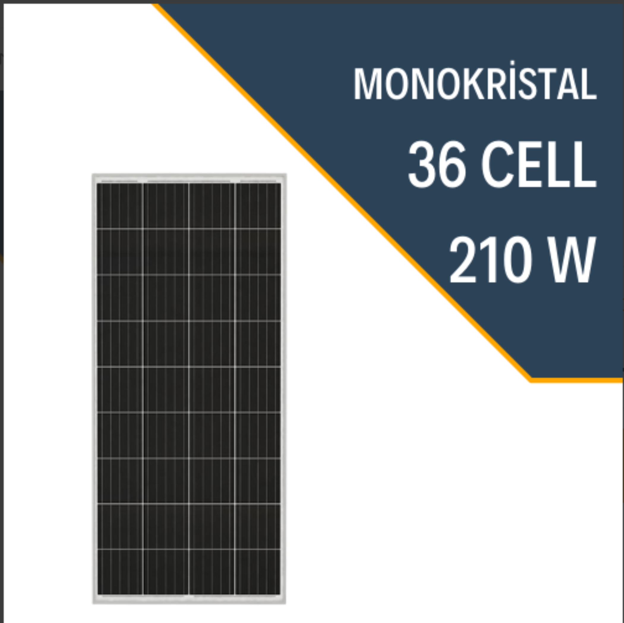 210W MONOKRİSTAL GÜNEŞ PANELİ