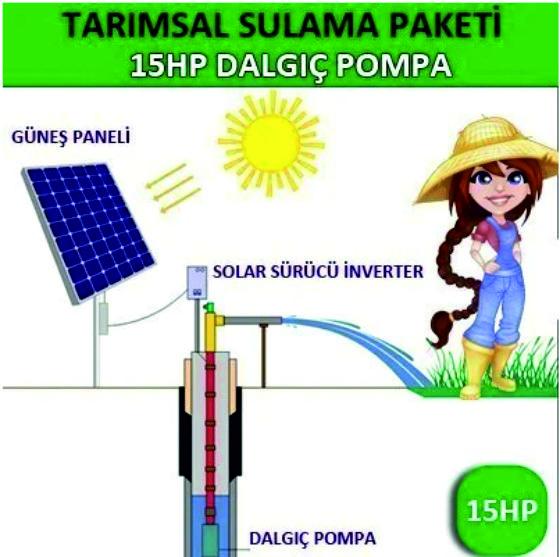 15HP DALGIÇ POMPA - TARIMSAL SULAMA SİSTEMİ