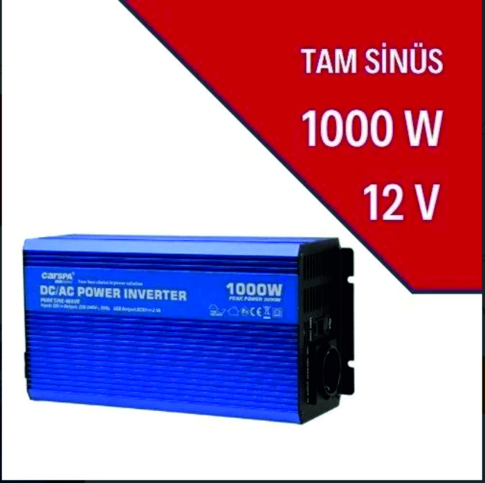 1000W-12V TAM SİNÜS İNVERTER