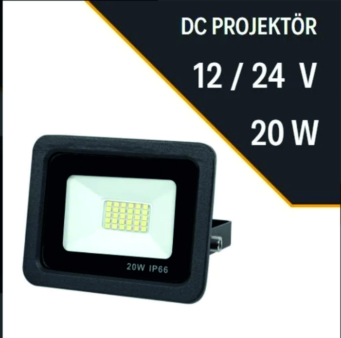 20W DC PROJEKTÖR 12V/24V