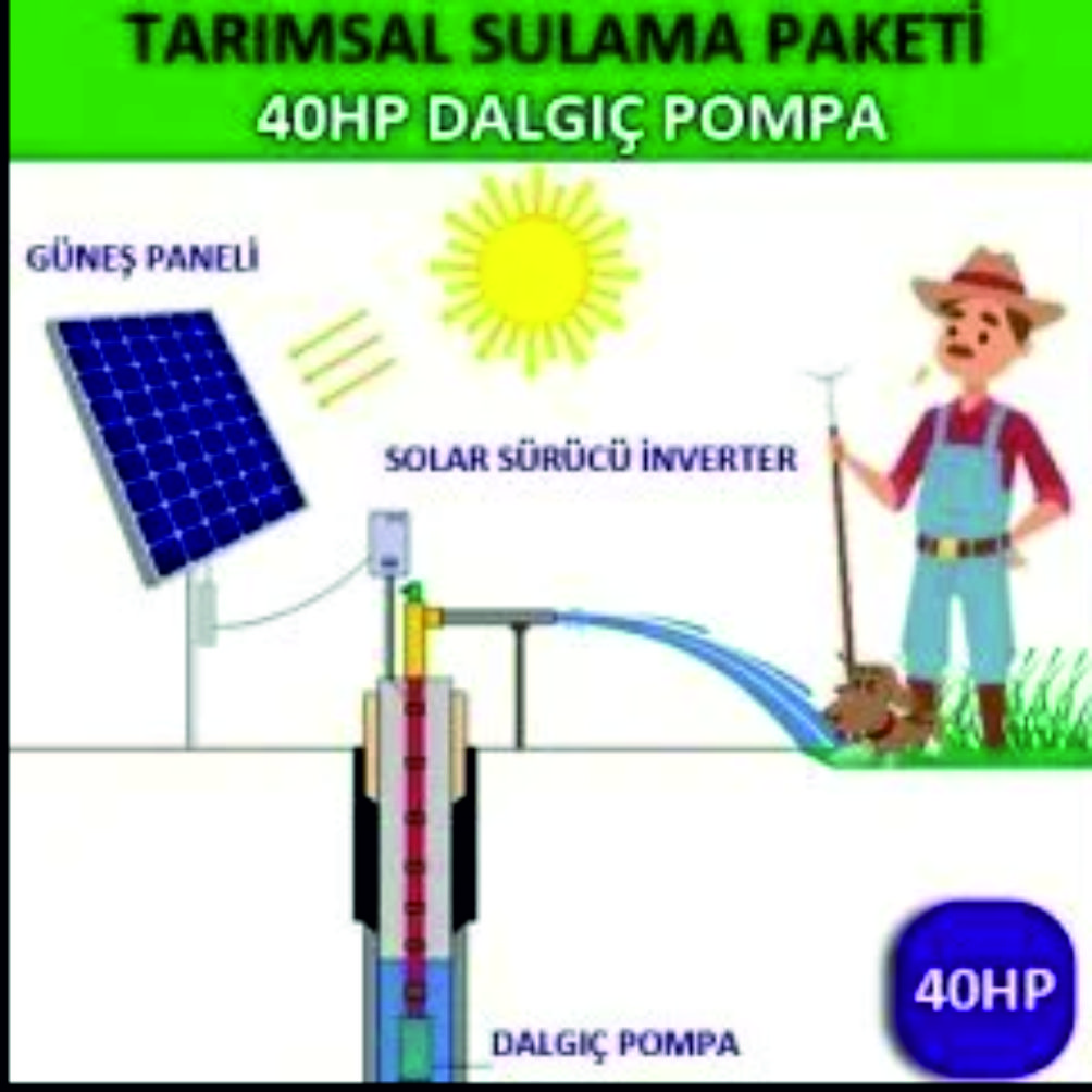  40HP DALGIÇ POMPA - TARIMSAL SULAMA SİSTEMİ